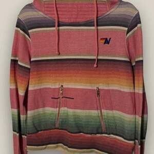 Aviator nation serape stripe pullover